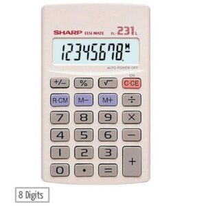 Sharp Calculator 8 Digit - EL231